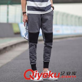 7.18 男式襯衫2015秋裝新款男裝 日系中長款字母貼條長袖襯衫 潮