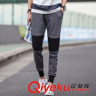 7.21 到貨！秋季新款 日系復(fù)古針織休閑褲男個性拉鏈原創(chuàng)束腳褲K540原始圖片3