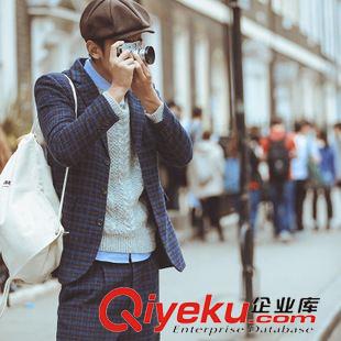 8.17（代理第二檔價格） 實拍圓領羊毛衫背心馬夾休閑秋冬套頭針織衫藏青色405-背心