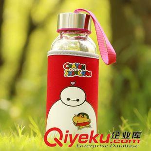 萌尚廚房家居 大白玻璃杯夏季兒童水壺可愛卡通水杯女創(chuàng)意學(xué)生水瓶帶蓋情侶杯子原始圖片2
