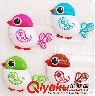 萌尚生活用品 創(chuàng)意卡通小鳥(niǎo)牙刷架 韓國(guó)浴室強(qiáng)力吸盤(pán)牙膏牙刷收納牙具座