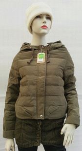 冬裝 2014女裝時尚羽絨服 中長款可脫卸羽絨服 顯瘦版gd羽絨服原始圖片3