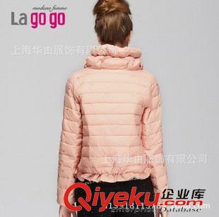 冬裝 lagogo原單女式棉服 2014冬季新款淑女可愛立領(lǐng)短款棉服lagogo