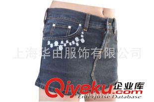 褲區(qū) 外貿(mào)女式牛仔短裙 半身裙批發(fā) 廠家低價(jià)清倉(cāng)阿里批發(fā)好貨源原始圖片2