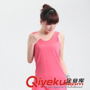 上裝 百壽人 女瑜伽服上裝羊毛竹纖維運(yùn)動(dòng)休閑無袖圓領(lǐng)T恤背心運(yùn)動(dòng)原始圖片2