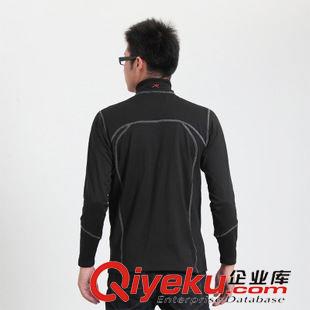 上裝 百壽人 春秋韓版休閑男士棉質(zhì)華夫格立領(lǐng)運(yùn)動(dòng)套頭衛(wèi)衣短袖夏季薄原始圖片3