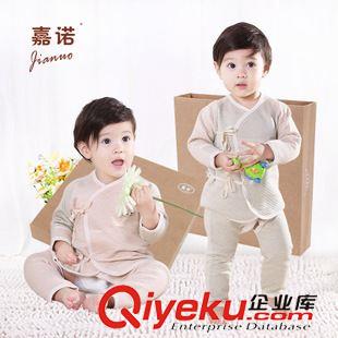 彩棉嬰童裝系列 嘉諾新生兒禮盒套裝三件套含包被tr彩棉內(nèi)衣滿月百天禮盒套裝原始圖片3