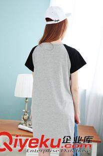 孕婦短袖T恤 2015新款哺乳裝短袖月子服孕婦夏裝大碼孕婦連衣裙短袖哺乳裙批發(fā)原始圖片2
