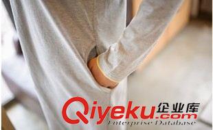 孕婦長袖T恤 韓國孕婦裝 長袖孕婦裙 秋季哺乳裙 T恤裙批發直銷原始圖片3