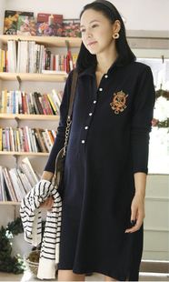 孕婦長袖T恤 新款孕婦裝時尚夏裝新款韓版孕婦裙批發 孕婦連衣裙批發原始圖片3