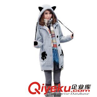 孕婦外套/衛(wèi)衣 時尚孕婦裝 韓版加厚秋冬款羊羔絨開衫外套 孕婦衛(wèi)衣批發(fā)原始圖片3