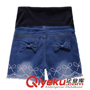 孕婦牛仔褲 孕裝批發 新款孕婦牛仔短褲 托腹褲 2013夏裝 孕婦褲原始圖片2
