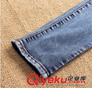 孕婦牛仔褲 秋季新品孕婦鉛筆長褲復古磨破牛仔褲孕婦托腹褲批發(fā)直銷原始圖片3