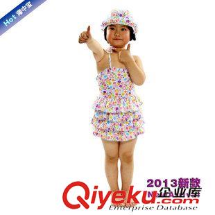 定制專區 廠家直銷 2013新款 彩虹 連體 女童 海中寶泳衣YE-9432