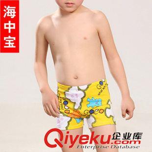 男童平角游泳褲 小熊圖案泳褲 兒童平角嬰幼兒 寶寶游泳褲7902