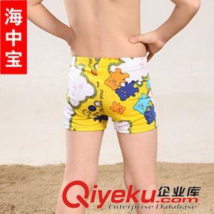 男童平角游泳褲 小熊圖案泳褲 兒童平角嬰幼兒 寶寶游泳褲7902