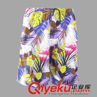 男士沙灘褲 2015新品 運動休閑短褲 男士花短褲 夏季沙灘褲男 時尚休閑沙灘褲