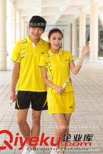 女款套裝 14新款  羽毛球服運動短褲 套裝 男女情侶款 上衣原始圖片3