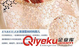 休閑套裝 2015歐美dp鉤花蕾絲鏤空上衣套裝A字裙歐根紗兩件套原始圖片2