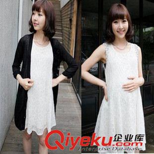 孕婦夏季連衣裙 新品夏裝孕婦裙批發 時尚韓版媽咪休閑蕾絲孕婦裙 連衣裙 背心裙