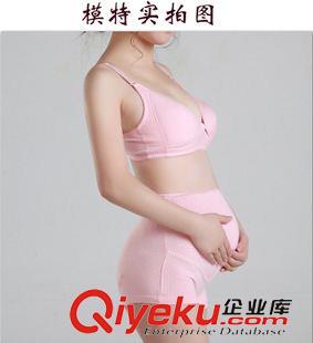 孕婦文胸 內(nèi)褲 新款孕婦圓點(diǎn)哺乳文胸?zé)o鋼圈 孕婦文胸套裝 孕婦平角短褲可調(diào)節(jié)原始圖片2