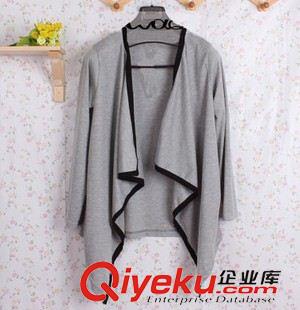 孕婦衛(wèi)衣 外套 2013秋季新品 孕婦裝 時尚韓版不規(guī)則孕婦 外套 孕婦開衫 上衣原始圖片3