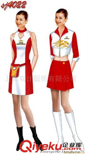 促銷服、專柜制服 可根據客戶要求設計訂做廣告促銷服裝、賣場制服！可加印LOGO原始圖片3