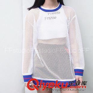長袖T恤---外套 2015新款韓版衛(wèi)衣款式罩衫 透氣網(wǎng)眼防曬衣 2色入優(yōu)質(zhì)版原始圖片2