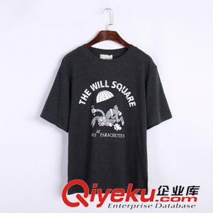 5月 上旬新款 2015春夏新款韓國(guó)搞怪卡通加厚磨毛寬松短袖女裝打底T恤 原宿風(fēng)原始圖片2