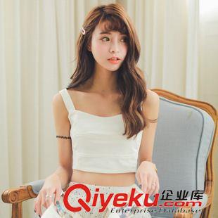 5月 上旬新款 2015韓國東大門新款原宿甜美可愛熒光糖果色吊帶胸墊胸衣背心潮原始圖片3