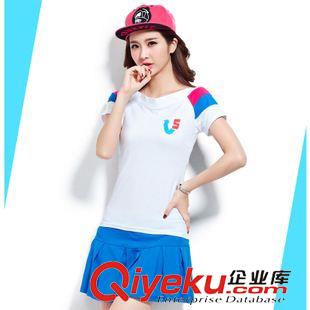 主推一【運動套裝系列】 女裝代理 夏裝拼色時尚休閑網球服運動裙套裝 寬松網球10302原始圖片2