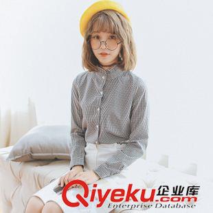 主推二【襯衫系列】 2015秋裝新款女刺繡純色長袖直筒白襯衫女純棉打底襯衣