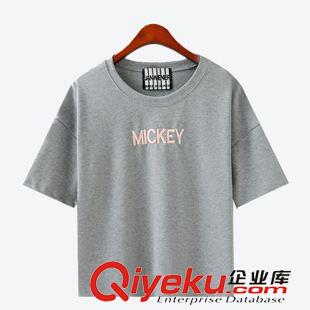 主推三【T恤系列】 2015可愛卡通原宿風(fēng)PU皮奶瓶閨蜜姐妹學(xué)生裝寬松圓領(lǐng)短袖t恤女