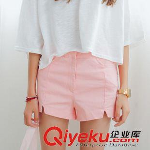 短褲 2015夏裝新款韓版高腰磨白撕破牛仔褲短褲 女一件代發