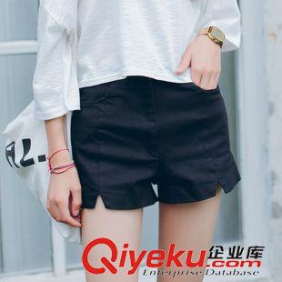 短褲 韓國ulzzang糖果色韓版褲休閑短褲熱褲顯瘦女褲子短褲開叉潮原始圖片2