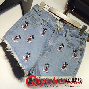 短褲 2015韓國東大門韓版女裝水果香蕉菠蘿胡蘿卜刺繡休閑牛仔短褲女褲