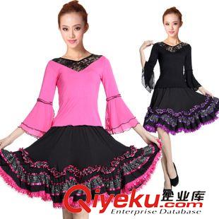 中袖舞蹈服 刻紛 茉莉廣場舞服裝套裝新款 2015短袖裙褲拉丁舞舞蹈服跳舞服女