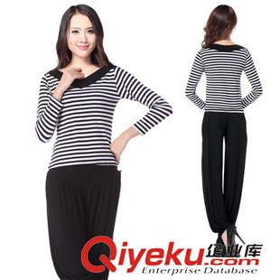 短袖舞蹈服 刻紛 廣場舞服裝 楊藝舞蹈服 新款 紅草莞套裝長袖上衣跳舞褲秋原始圖片3