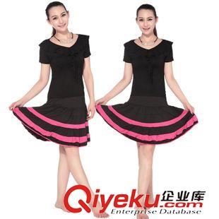 短袖舞蹈服 刻紛 云裳戀衣廣場(chǎng)舞舞蹈服裝套裝新款 套裝表演服裝 一件代發(fā)原始圖片3