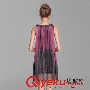 拉丁舞服 2015時(shí)尚夜店酒吧女gs演出服 DS性感領(lǐng)舞流蘇金屬舞臺(tái)裝連衣裙