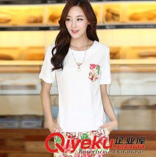 新品秋季休閑套裝 2015夏季新款淑女雪紡連衣裙兩件套修身顯瘦時(shí)尚上衣短裙褲套裙