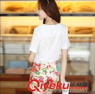 新品秋季休閑套裝 東大門2015夏裝新款女式休閑套裝寬松大碼印花短褲套裝原始圖片2