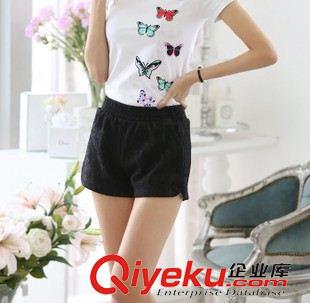 夏季新品上市 一件代發2015新款韓版顯瘦gd時尚高腰大碼休閑寬松蕾絲短褲批發原始圖片3