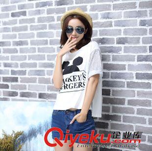 夏裝 {dy}季 2015新款T恤女夏寬松大碼短袖韓國顯瘦打底衫廠家批發(fā)代理原始圖片2