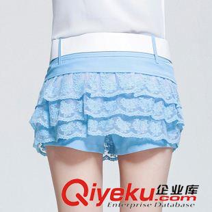 夏季新品7月03 1550新款百搭蕾丝裤裙  防走光韩版短裙裤  2015夏季女式潮