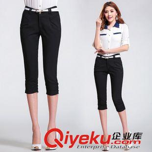 夏季新品7月03 1509新款女裝韓國(guó)新款糖果色女士七分褲  一件代銷女裝原始圖片3