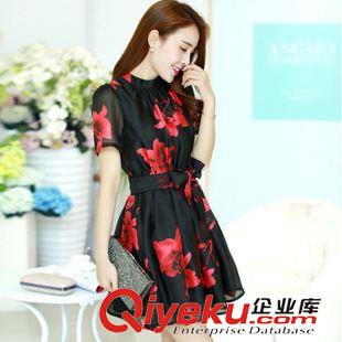 連衣裙 實(shí)拍2015夏新品女裝廠家直銷免費(fèi)加盟淑女燙鉆雙V領(lǐng)牛仔裙連衣裙