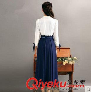 爆款專區(qū) 2015新款春夏一件代發(fā)民族風(fēng)女裝網(wǎng)店代理中袖雪紡大擺連衣裙8031原始圖片2