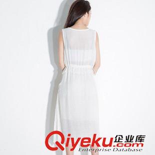 連衣裙 2015新品款 夏裝 森女文藝范中長(zhǎng)款不規(guī)則棉麻大擺連衣裙