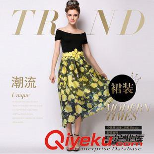 歐美古木溪未 實拍歐洲站2015秋季新款女裝高端時尚大牌毛呢加厚純色半身裙潮女